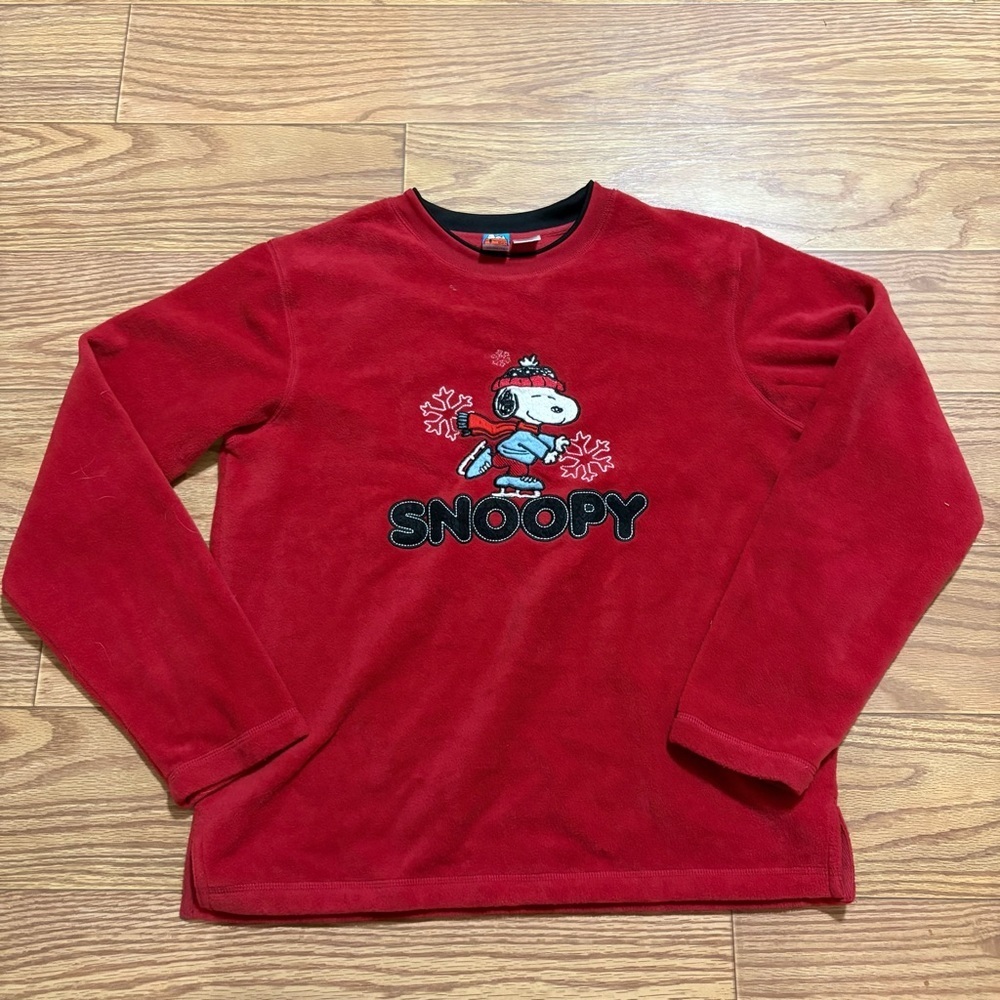 Snoopy Fleece Sweatshirt Large